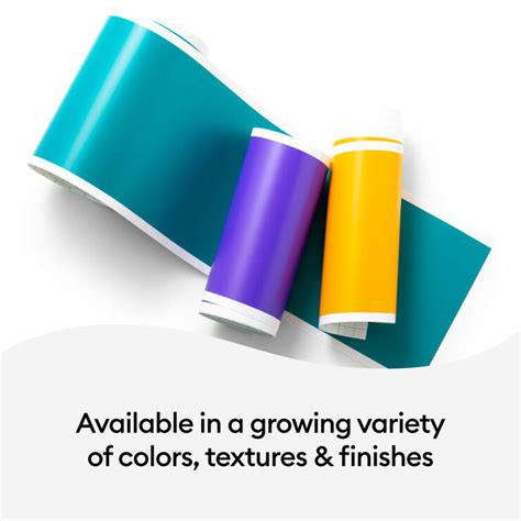 2009842 - Cricut Joy Permanent Smart Vinyl Purple; 1 roll 5.5 in x 48 in (13.9 cm x 121.9 cm); Matte finish; Works without a machine mat – just load & go!; Dishwasher friendly; Weather-resistant, ideal for outdoor projects; For Cricut Joy™